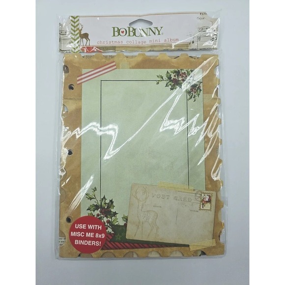 Bo Bunny Christmas Collage Mini Album New In Package - Picture 2 of 10